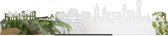 Standing Skyline Zeist Spiegel - 60 cm - Woondecoratie design - Decoratie om neer te zetten en om op te hangen - Meer steden beschikbaar - Cadeau voor hem - Cadeau voor haar - Jubileum - Verjaardag - Housewarming - Interieur - WoodWideCities