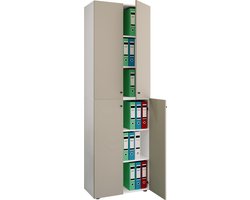 VCM Kantoorkast Boeken Mappen Archiefkast Kantoormeubilair Kast Lona 6-vaks draaideuren Kantoorkast Boeken Mappen Archiefkast Kantoormeubilair Kast Lona 6-vaks draaideuren