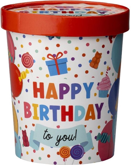 Candy bucket - Happy birthday