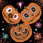 1 Pakje papieren lunch servetten - Mexican pumpkins - Halloween
