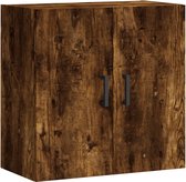 vidaXL - Wandkast - 60x31x60 - cm - bewerkt - hout - gerookt - eikenkleurig
