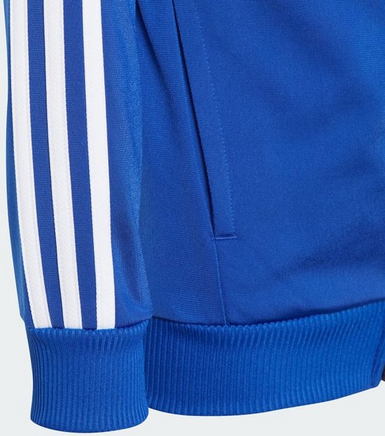 adidas Sportswear Tiberio 3-Stripes Colorblock Shiny Trainingspak Kids - Kinderen - Blauw- 116