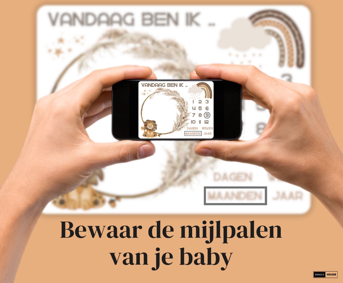 Flexible Baby memory box - Herinneringsdoos voor al je herinneringen 24x24x8cm