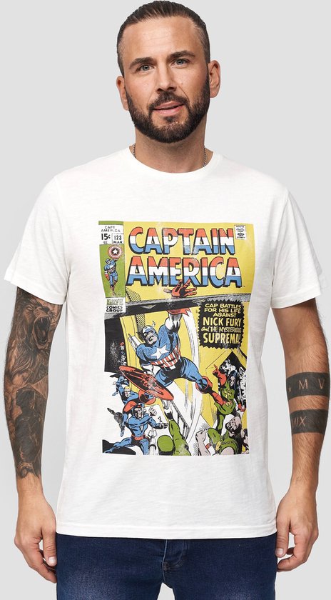 T-shirt Marvel Captain America Battles récupéré