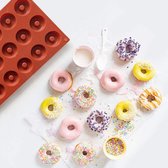 2 stuks siliconen donutvormen muffin bakplaat hittebestendigheid anti-aanbak bakvorm, twee maten