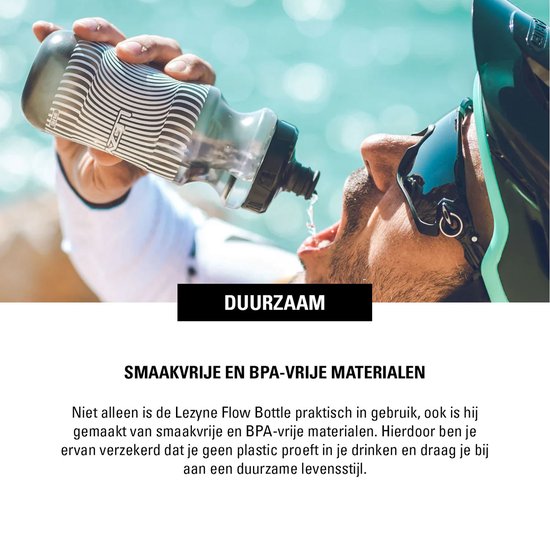 LEZYNE FLOW BOTTLE 600ML SMOKE GREY — afbeelding 3