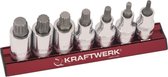 Kraftwerk - Bitdoppenset veeltand 1/2 " 7-delig