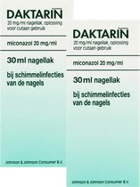 Daktarin Nagellak Miconazolnitraat 20mg/ml - 2 x 30 ml