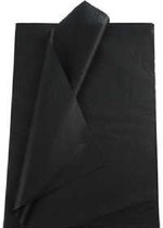 Papier de soie - Zwart - Zwart - 50x70 cm - 14 grammes - 10 feuilles