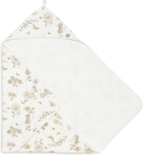 Jollein - Badcape 75x75cm - Baby Handdoek met Badcape, Omslagdoek, Badponcho - Dreamy Mouse van Jollein — afbeelding 3