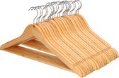24x Luxe houten kledinghangers - 24x Houten klerenhangers