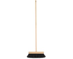 foto van Sorex Kinderbezem - zacht - 65 cm - compacte bezem - zwarte haren