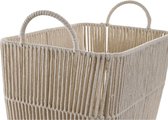 Basket spelset DKD Home Decor Beige Metaal Katoen (39 x 29 x 31 cm)