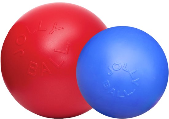 Jolly Ball Push-n Play – Duurzame honden speelbal – Geschikt voor wilde honden - Polyethyleen - Rood - Ø 25 cm