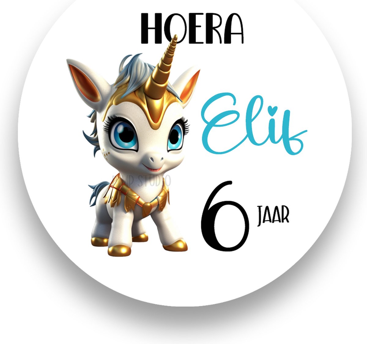 25x Traktatie Stickers Met Naam en Leeftijd - Another Unicorn - Gepersonaliseerd - Sluitstickers - Kinderfeest Traktatie - Uitdelen - Uitdeeltraktatie - Traktatiestickers Pimp Studio