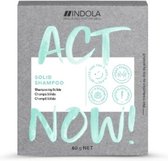Indola Act Now! Solid Shampoo 60g - Normale shampoo vrouwen - Voor Alle haartypes - 60 gr