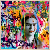 Walwalls affiches en posters | Frida Kahlo poster 50 x 50 cm streetart| Geschikt om in te lijsten | muurdecoratie