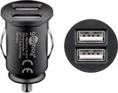 Goobay USB autolader met 2 poorten - 3,1A / zwart