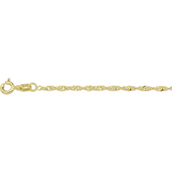 Bracelet de cheville or jaune Singapour 1 4004788 26 cm