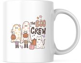 Halloween Mok met tekst: The Boo Crew | Halloween Decoratie | Grappige Cadeaus | Grappige mok | Koffiemok | Koffiebeker | Theemok | Theebeker