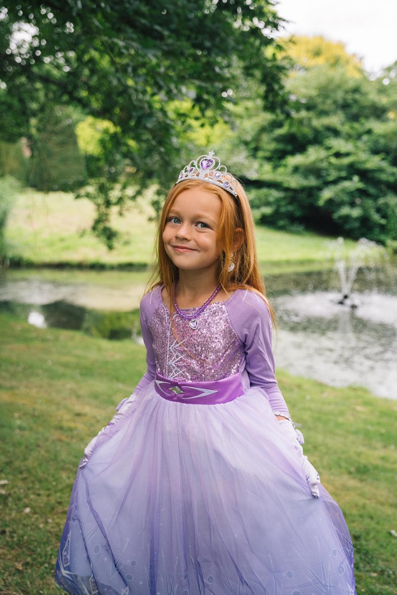 Frozen verkleedkleding - Prinsessenjurk meisje - Elsa jurk - Het Betere Merk - prinsessen speelgoed - maat 110/116 — afbeelding 2