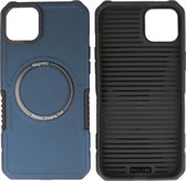 iPhone 14 Plus MagSafe Hoesje - Shockproof Back Cover - Navy