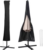 Parasolhoezen - Weersbestendige Parasolhoes - 32*41*190cm - Zwart - Premium Beschermhoes