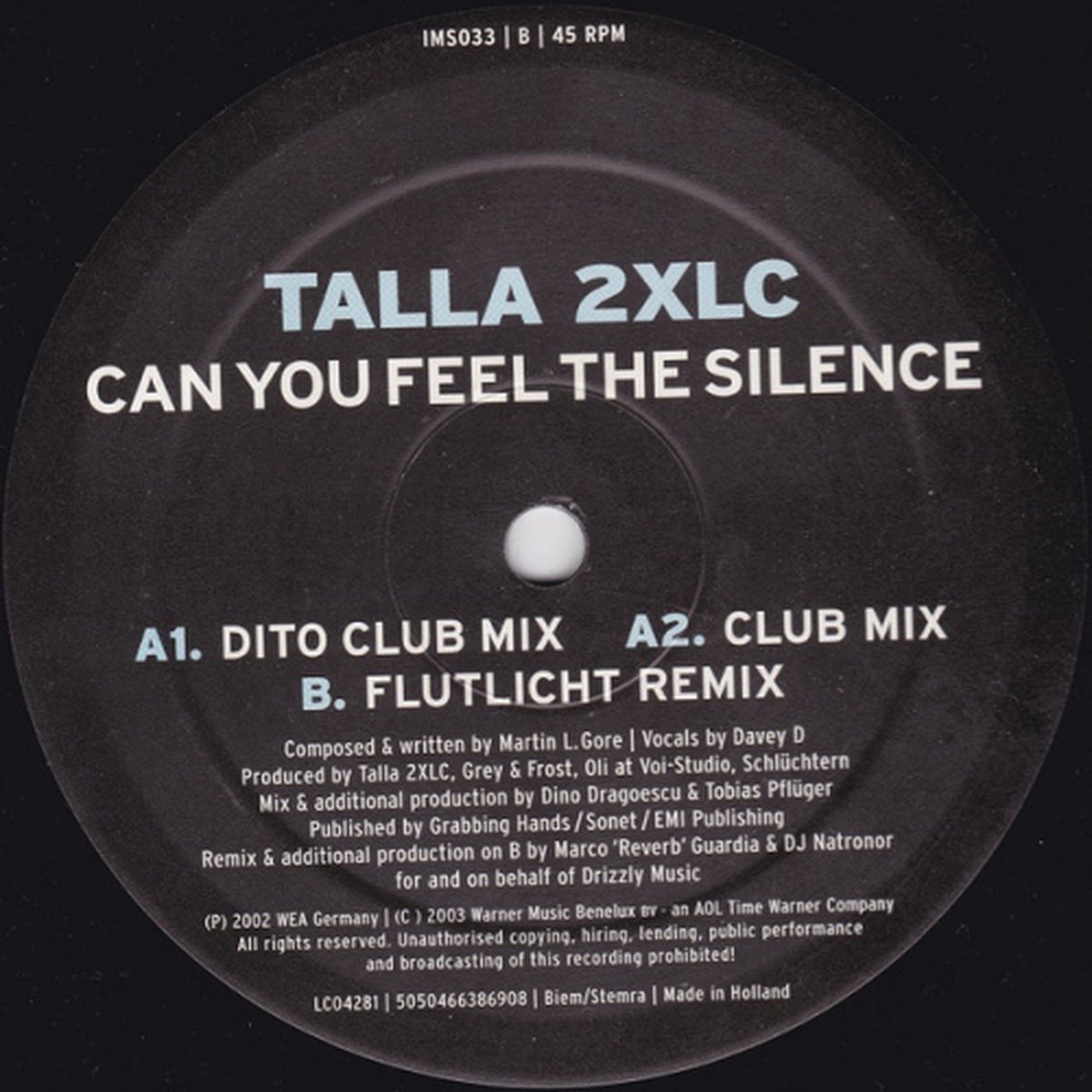 Can You Feel The Silence - Talla 2Xlc