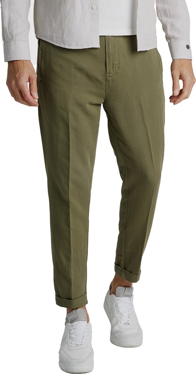 Cast Iron chino groen - 3034