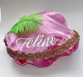 Pieten Muts bedrukt met naam - Kleur: Roze- Hippe Pieten Muts - Sinterklaas Feest - Sint & Piet - Pietenmuts voor Kinderen - Baret- Perfect voor Peuters & Kleuters - Pietenfeest - Verkleden als Piet - Pietenbaret - Hoge Kwaliteit - Sinterklaa