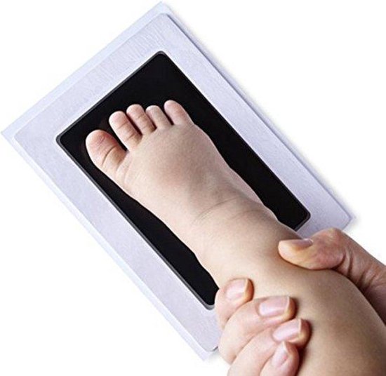 CHPN - Baby handafdruk - Baby voetafdruk- fotokaartje - Baby cadeau - Kraamcadeau - Donkerblauwe inkt - Cadeau - Herinnering - Making memories van CHPN — afbeelding 3