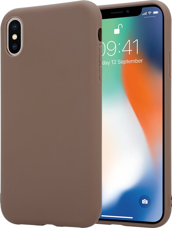 ShieldCase Coque en silicone iPhone X / Xs - marron clair