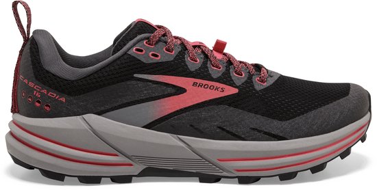 Brooks Cascadia 16 GTX Femme - Chaussures de sport - Trail - noir gris rose - taille : 37,5