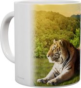 Tijger Tigers In Sunset - Mok 440 ml