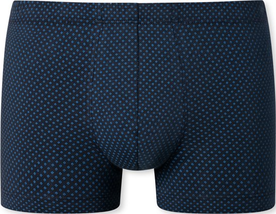 SCHIESSER Cotton Casuals boxer (1-pack) - heren short met donkerblauw patroon - Maat: S