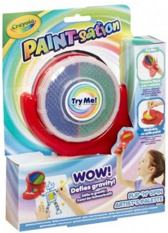 Goliath Paint Station - Pot De Peinture 2 En 1 Bleu Et Jaune, Jeu Créatif Pour Enfants
