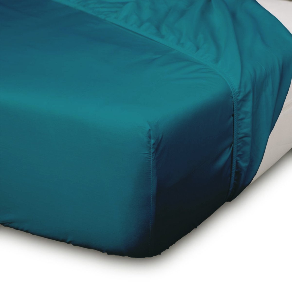 JOARZ Hoeslaken - Katoen-Satijn - Geschikt voor matrassen - Hoekhoogte tot 30 cm - 160x220 - Emerald Green