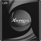 Lipa X88 Pro 13 Android Tv Box 4-32 GB Android 13 - Mediaplayer voor tv - media streamer - Tv box Android - Mediaplayer Met Kodi, Netflix en Playstore-8K decoder - Apps via Playstore en internet - Wifi en ethernet - Dolby geluid - Bluetooth
