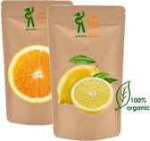 Gezonde Limonade ECO Combinatie Sinaasappel en Citroen suikervrij zonder kunstmatige zoetstoffen biologisch Drink Goed Zoet instant limonadepoeder