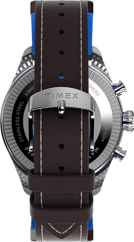 Timex Pan-Am Chrono TWG030000 Horloge - Leer - Bruin - Ø 42 mm