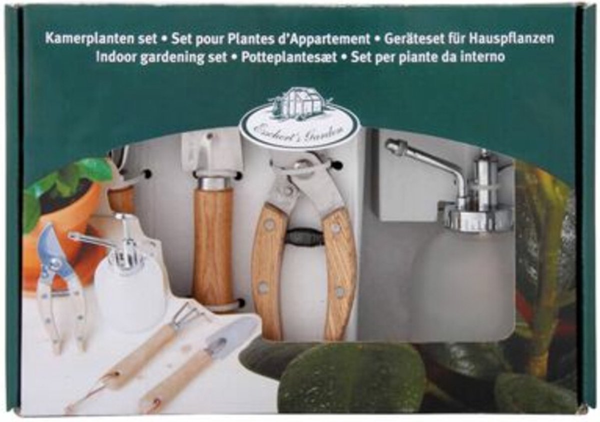 Esschert Design -  Luxe Kamerplanten Gereedschapsset - Snoeischaar - Schepje - Harkje