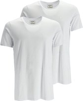 Chasin' T-shirt Eenvoudig T-shirt Expand-B 2-pack Wit Maat S