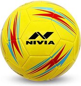 Nivia Blaze Ballon de football cousu machine, caoutchouc, 1 pièce (taille 5, jaune)