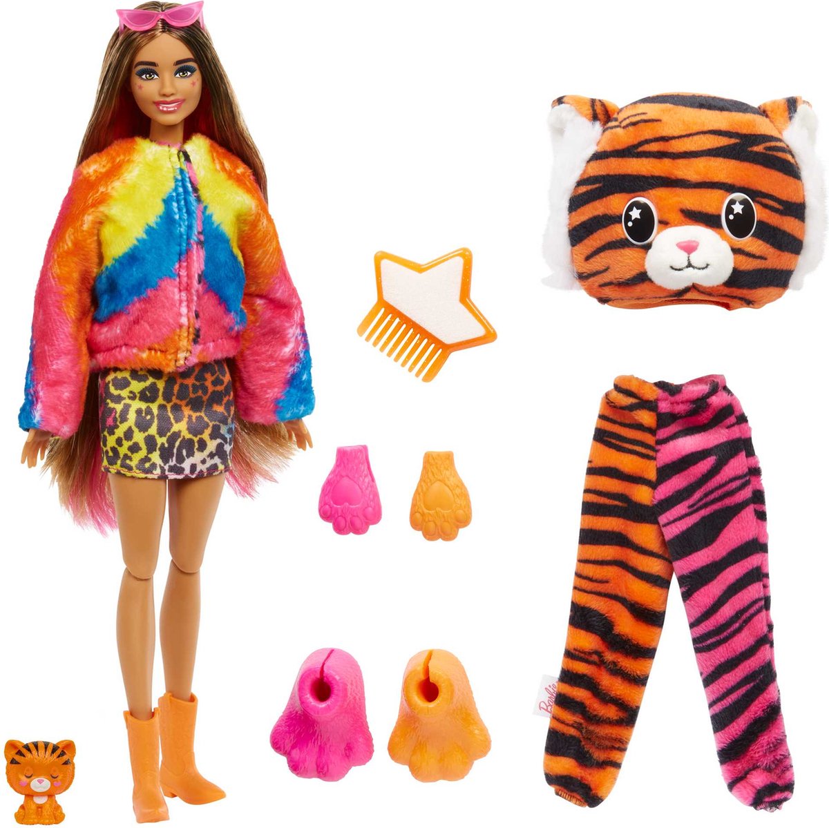 Barbie Cutie Reveal Jungle - Barbiepop - Tijger met verrassingsaccessoires — afbeelding 6