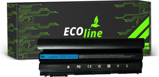 EcoLine - 8858X T54FJ Batterie pour Dell Latitude E5520 E6420 E6520 E6530 (arrière) / 11,1 V 6600 mAh