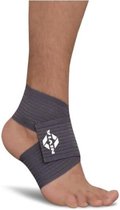 Nivia Compression Foot and Ankle Support Brace (Dark Grey) | Material: Neoprene | Statchable | Pain Relief | Versatile Fit | Ideal for Gym, Sports, Exercise, Training, Cycling