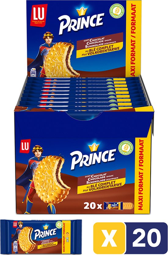 Biscuits Prince Pocket LU au chocolat, boîte de 10 sachets - Biscuits  sucrés