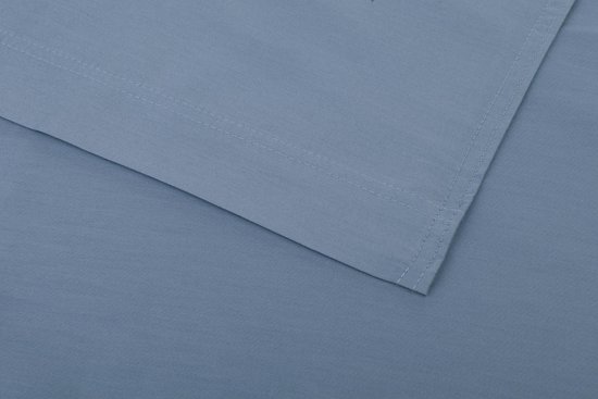 Zohome Satinado Laken - Eenpersoons - Katoensatijn - 160x290cm - Blauw