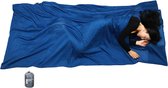 Sac de couchage en soie/coton, sac de couchage de voyage avec double fermeture éclair et compartiment pour oreillers, 220 cm x 110 cm, sac de couchage extra large pour auberges, léger, compact et respirant.