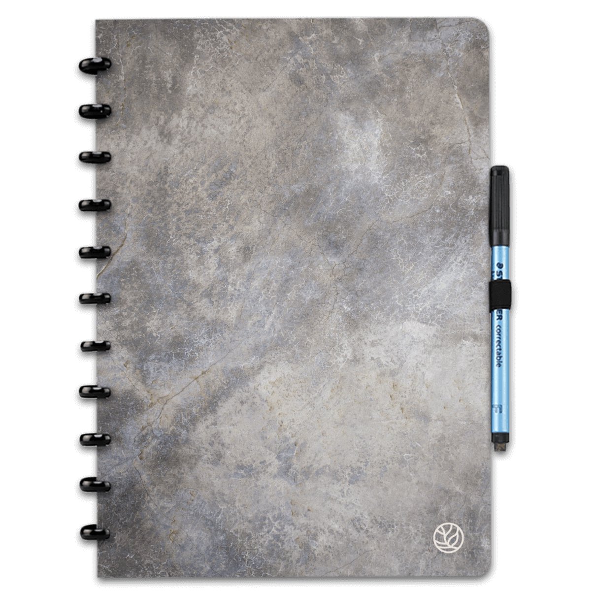 Greenstory - GreenBook Uitwisbaar Notitieboek - Lijn & Blanco - Grey